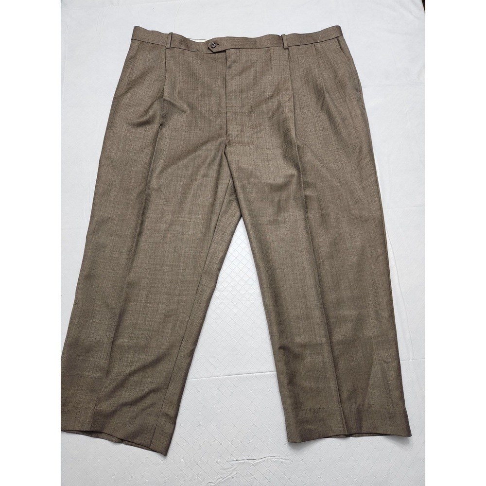 Tradizioni Pants Mens 52 Brown Wool Cashmere Dress Slacks Classic Pleated Korea